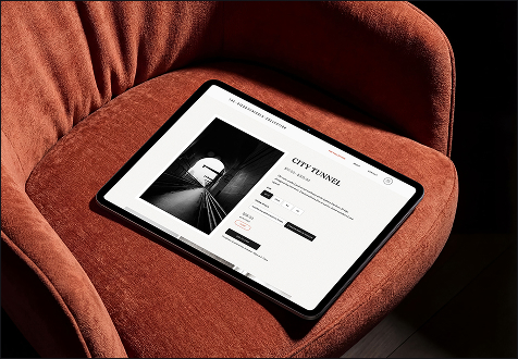 Diego De Nicola photography collection displayed on a tablet